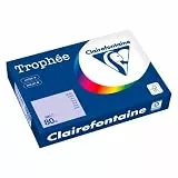 Clairefontaine Farbpapier Trophäe, intensive Farben, A4, 80 g, 500 Blatt, Alizé