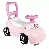 Smoby Disney Princess Rutscher – wendiges Kinderfahrzeug mit Hupenlenkrad – Rückenstütze, Staufach, Kippschutz – für Kinder ab 10 Monaten