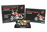 Franzis 67215 - Honda CB 750 Build Your Legend, Metall Modellbausatz im Maßstab 1:24, inkl. Soundmodul und 67-seitigem Begleitbuch