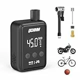 Fahrradpumpe, Mini Elektrische Fahrrad Pumpe mit digitalem LCD-Druckmessgerät, 120PSI, Ultrakleine Fahrrad Luftpumpe, Typ-C aufladbar Akku Minipumpen, 500Mah