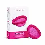 INTIMINA Ziggy Cup 2 - Extradünne, Wiederverwendbare Menstruationsscheibe mit Flacher Passform, Menstruationstasse, (Größe B)