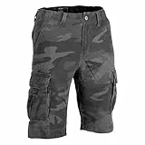 Mil-Tec US Vintage Shorts Prewash Dark camo Gr.XL