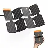 Flexsolar 25W Mini Faltbares Solarpanel im Taschenformat,Wasserdichter E-Film Tragbares Solarladegerät mit USB-A & USB-C für Power Stations, Smartphones, Tablets, Powerbanks Outdoor Camping Notfall