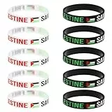 ARHZ 10 Stück Silikonarmband palestine armband, für Männer und Frauen, Schmuckzubehör