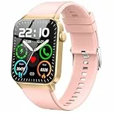 Donerton 5,1 cm HD Smartwatch für Damen und Herren (Anrufe annehmen/tätigen), Fitnessuhr mit Herzfrequenz / Schlaf / IP68 Wasserdicht / über 120 Sportmodi, Schrittzähler