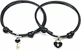 Armbänder Männer Frauen 1 Paar Paar Armband schicker Verstellbarer Harzschlüssel Herz Verschluss Kette Armreif für Dating Pulsera Gife für Mann Frauen Professional Process
