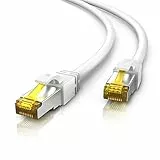 CSL - 7,5m CAT 7 Netzwerkkabel - Lan Kabel für 10 Gigabit High Speed Internetkabel, Hochgeschwindigkeits Ethernet Kabel, S FTP PIMF, 10 Gbps Cat.7 RJ45 - Switch Router Modem PC - 7,5 Meter Weiss