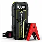 VoltSurge Starthilfe Powerbank, 6000A Spitzenstrom Auto Starthilfe, 12V für Alle Benzinmotor/8,0L Dieselmotor, (6000A)