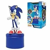 Lexibook, SEGA Sonic The Hedgehog, LED-Taschen-Nachtlicht für das Kinderzimmer, weiches Licht, batteriebetrieben, Blau, NLJ01SN