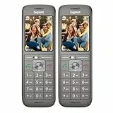 Gigaset CL660HX DUO - 2 design DECT-Mobilteil mit Ladeschale - Fritzbox-kompatibel - hochwertiges Schnurloses Telefon für Router und DECT-Basis, anthrazit-metallic [Deutsche Version][Ohne Basis]