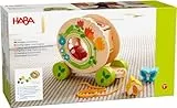 HABA Ziehfigur Blumenwiese, Holzspielzeug, Nachziehspielzeug, für Kinder ab 1 Jahr