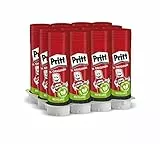 Pritt Klebestift 12 x 22 g, sicherer und zuverlässiger Kinderkleber, Bastelkleber mit starkem Halt für Schule und Büro, 12 Sticks x 22 g