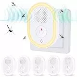 Mückenschutz, 6 Stück Mückenstecker Indoor, Mückenlampe UV Mückenabwehr Insektenvernichter Elektrisch Steckdose Ultraschall Insektenschutz Mückenvernichter für den Innenbereich, Fliegen, Motten