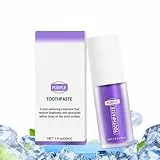 Lila Zahnpasta für Strahlend Weiße Zähne - Violette Whitening Zahncreme - Purple Toothpaste