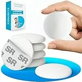 SilverRack® Türstopper Wand selbstklebend Weiß [6 Stück] - Wandpuffer als perfekter Schutz für Wand und Tür - Türpuffer Wandschutz als Türstopper für Türklinken gegen Türanschlag