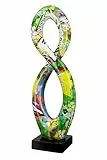 Casablanca modernes Design Casablanca Deko Figur Skulptur Swing XL - Moderne Kunst Dekoration aus Kunstharz - Street Art Design - Mehrfarbig Höhe 37 cm