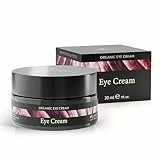 Satin Naturel Augencreme 30 ml – Mit Bio Aloe Vera, Hyaluron & Arganöl – Augenringe Entfernen, Anti-Falten Augenpflege für Männer & Frauen – 100% Vegan Naturkosmetik