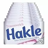 Hakle Traumweich Toilettenpapier – 72 Rollen, 130 4-lagige Blatt pro Rolle, Sanfte Reinigung für Wohlbefinden