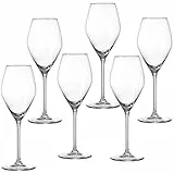Ritzenhoff & Breker Weißweingläser-Set Salsa, 6-teilig, je 340 ml, Glas, weiß