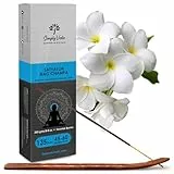 Simply Vedic Nag Champa Masala Räucherstäbchen, hochwertig handgefertigt | Reduziert Stress, fördert die Entspannung| für Meditation, Pooja, Aromatherapie, Yoga, 250 g (135 Stäbchen) + Halter