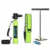 CHIKADIV Mini Tauchflasche mit 0.5 L Tauchflasche zum Mit 5 Bis 10 Minuten Tauchen Sauerstofftank Taucher Set Tauchausrüstung Tragbare Taucher ausrüstung