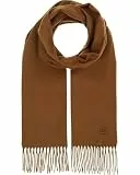 bugatti Herren Schal einfarbig - 30 x 180 cm - weicher Winterschal für kalte Tage