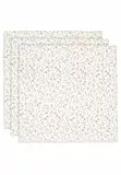 Jollein Musselin Tuch Baby - Bloomy - 3er Pack - 70x70cm - 100% Baumwolle - Spucktücher Baby - OEKO-TEX Zertifiziert