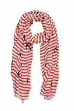 Ulla Popken Damen große Größen Übergrößen Plus Size Schal, Ringel, Anker coralle 1Size 847953528-1