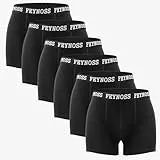feynoss Boxershorts Herren 6er Pack | Ohne kratzende Etiketten (No Label) | Weiche, Atmungsaktive Unterhosen mit Elastischem Bund | Für Sport & Alltag-2XL