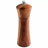 APS 40417 Pfeffermühle aus Akazienholz, Mahlwerk aus Carbonstahl, Ø 5 cm, Höhe 17 cm