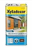 Xyladecor Holzschutz-Lasur Plus, Maximaler Wetterschutz und einfachste Anwendung, Nussbaum, 4 l