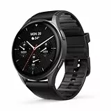 Hama Smartwatch 8900 mit GPS, wasserdicht IP68, Telefonfunktion (AMOLED Touch Display, Sprachsteuerung, Sportmodi, Schlaftracker, Herzfrequenzmessung, Whatsapp, Laufuhr, Pulsuhr, Fitnessuhr) schwarz