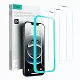 ESR für iPhone 16e/iPhone 14/13/13 Pro für Panzerglas, Displayschutzfolie 3 Stück, gehärtete Glasfolie mit einfachem Befestigungswerkzeug, 9H Härte, Vollbildschirm Schutzfolie, HD klar, kratzfest