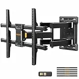 Perlegear TV Wandhalterung für 32-85 Zoll TVs bis zu 60 kg, Schwenkbar Neigbar Wandhalterung Fernseher, Fernseher Halterung mit werkzeugfreier Neigung, Max VESA 600x400mm, PGLF6