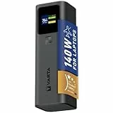 VARTA Powerbank 27000 mAh High Speed - 140 W Ultraschnellladung für Laptop, Smartphone und Tablet, 2X USB C PD, 1x USB A, Digitalanzeige, flugtauglich, inkl. 140 W-Kabel