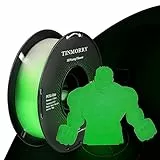 PETG Filament 1,75 mm, TINMORRY Filament PETG 3D Druckmaterialien, Kompatibel mit Bambu FDM 3D-Drucker, 1 kg 1 Spule, Glow Green