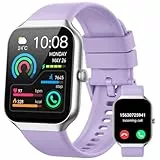 Jugeman Smartwatch Damen Herren mit Telefonfunktion, 1.96' Fitnessuhr mit Herzfrequenz SpO2 Schlafmonitor Schrittzähler Uhr IP68 Wasserdicht Smart Watch mit 113+Sportmodi, Sportuhr für Android iOS