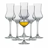 SCHOTT ZWIESEL Grappaglas Bar Special (6er-Set), klassische Schnapsgläser mit Stiel, spülmaschinenfeste Tritan-Kristallgläser, Made in Germany (Art.-Nr. 120518)