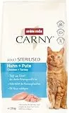 animonda Carny Katzen Trockenfutter Huhn + Pute (1 x 1,75kg), Trockenfutter für sterilisierte Katzen ohne Zucker und Getreide, mit viel frischem Fleisch