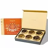 VAHDAM, Verschiedene Tee-Geschenkset – Glow (6 Sorten) | Weihnachts-Tee-Geschenkbox | Loser Blatttee Weihnachts-Geschenkset 2025