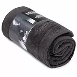 LOOKS BY WOLFGANG JOOP Saunahandtuch 80x200 cm - 100% Baumwolle, weich & saugstark, Badetuch grau