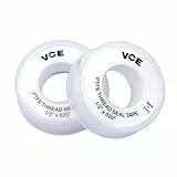 VCE 2 Stück PTFE Dichtband Gewinde Dichtungsband Teflonband, 12mm 13m, Weiß