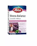 Abtei Stress Balance – mit Lavendel + Melisse - bei Stress durch mentale und körperliche Belastung - mit B-Vitaminen - glutenfrei, laktosefrei, gelatinefrei - 1 x 30 Tabletten