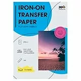 PPD 15 x A4 Inkjet Premium Transferpapier für helles Textil, Bügeleisen und Transferpresse PPD-1-15