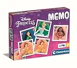 Clementoni Memory Pocket Disney Princess - Memoryspiel für Kinder ab 4 Jahren - Memo Spiel fürs Gedächtnis mit 48 Karten - Ideal als Reisespiel 18311