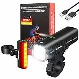 MONTOP StVZO Zugelassen Fahrradlicht Set USB Akku, LED Fahrradbeleuchtung Fahrradlampe, Bike Light Fahradbeleuchtungsset INKL. Frontlichter & Rücklicht, Fahrradlichter für Kinder und Erwachsene