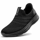 ODCKOI Slip On Sneaker Herren Schuhe Ohne Schnürsenkel Leichte Sportschuhe Atmungsaktives Freizeitschuhe Mesh Fitness Schuhe Turnschuhe Indoor Fashion Laufschuhe-QUANHEI-43