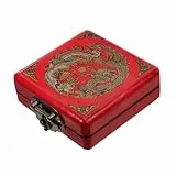 Cabilock Chinesisches Schmuckkästchen Aus Holz Mit Deckel Vintage Aufbewahrungsbox Für Schmuck Multifunktionale Schmuckschatulle Für Ringe Ohrringe Und Halsketten Dekorative Schatztruhe Für Frauen
