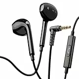 LUDOS Zenith Kopfhörer In Ear Kopfhörer mit Kabel und Mikrofon, 5-Jahre Garantie, In Ear Ohrhörer, 3,5 mm Klinkenstecker Earbuds, Satte Bässe Earphones, Headphones für iPhone, iPad, Samsung - Schwarz