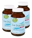 KOPP Vital® Zink Dual Plus Kapseln | 64 g | 3 x 120 Kapseln | Vegan | mit Grüntee-Extrakt | Glutenfrei | Laktosefrei | Apothekenqualität